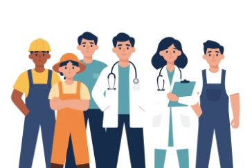 Different professions - Bicanski design