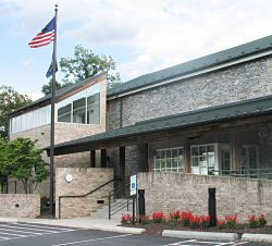 Outside view of Simpson Library