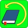 Symbol of book being returned